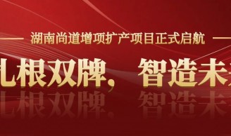扎根双牌，智造未来｜湖南尚道增项扩产项目正式启航